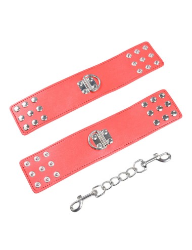 OHMAMA FETISH - MANETTE ROSSE CON CHIUSURA A SCATTO