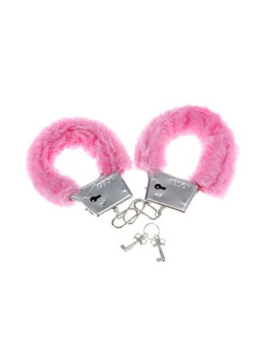 DIABLO PICANTE - MANETTE IN PELLICCIA DEL PIACERE ROSA