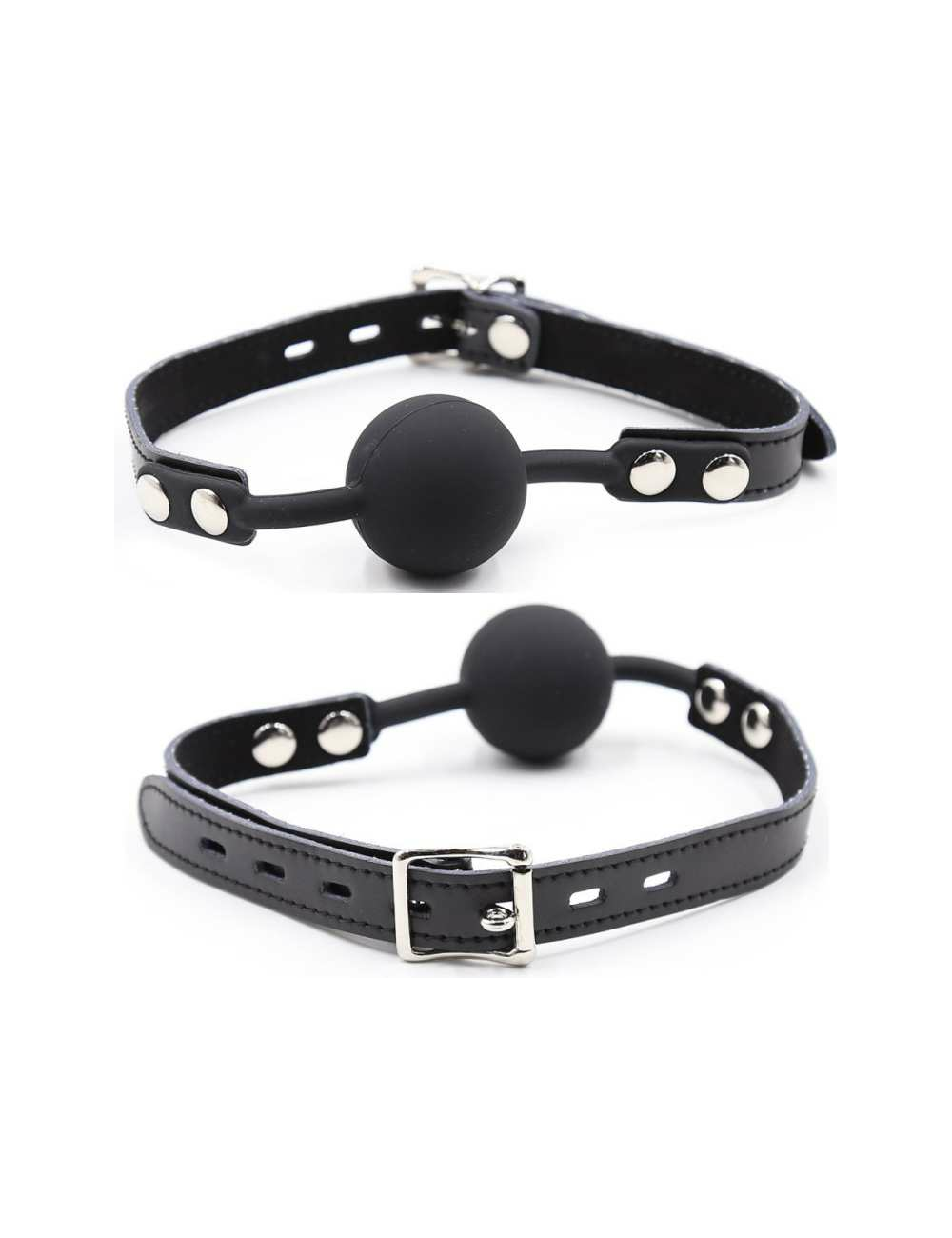 OHMAMA FETISH - BALL GAG IN SILICONE CON CINTURA IN PELLE (LUCCHETTO INCLUSO) OHMAMA FETISH - BALL GAG IN SILICONE CON CINTURA IN PELLE (LUCCHETTO INCLUSO)