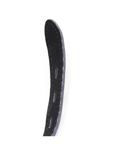 OHMAMA FETISH - BALL GAG IN SILICONE CON CINTURA IN PELLE (LUCCHETTO INCLUSO)