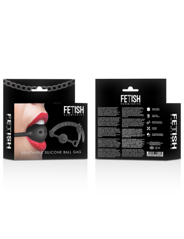 FETISH SUBMISSIVE BONDAGE - BALL GAG IN SILICONE TRASPIRANTE