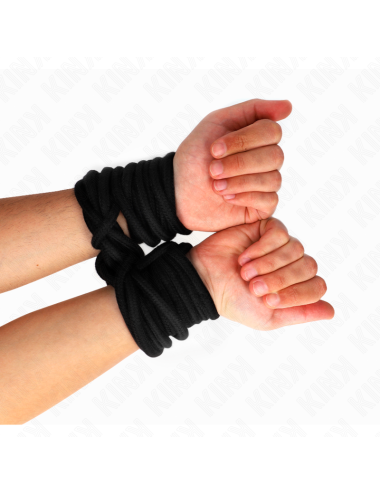 KINK - CORDA IN COTONE 10 METRI NERA