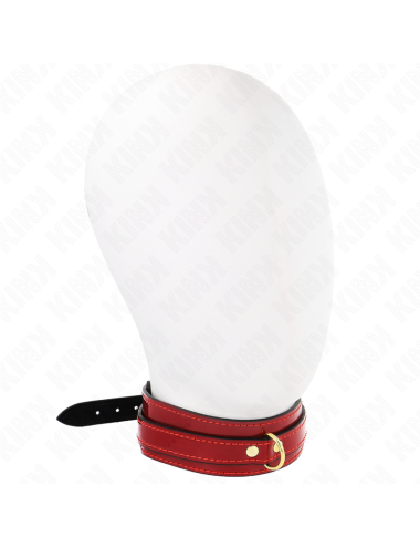 KINK - COLLANA REGOLABILE ROSSO VINO CON DETTAGLI ORO 29-42