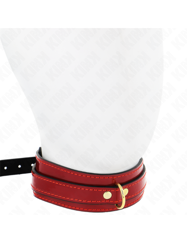 KINK - COLLANA REGOLABILE ROSSO VINO CON DETTAGLI ORO 29-42