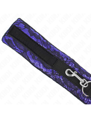 KINK - COLLANA CORTA IN PIZZO DI VELLUTO CON CINTURA 105 CM CON PROFILO IN NYLON 44 X 5,5 CM