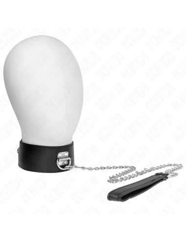 KINK - COLLANA CON CINTURA 65 CM CON CINTURINO LARGO NERO REGOLABILE 33