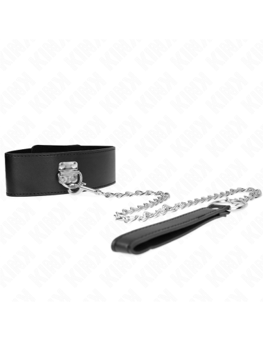 KINK - COLLANA CON CINTURA 65 CM CON CINTURINO LARGO NERO REGOLABILE 33