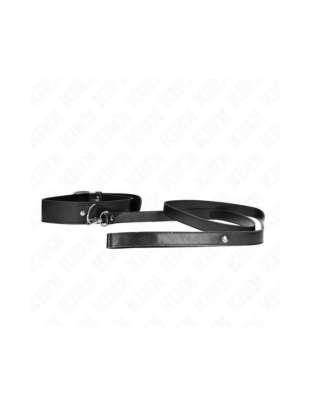 KINK - COLLANA CON CINTURA 116 CM NERO CINTURINO REGOLABILE 32-50 CM X 8 CM