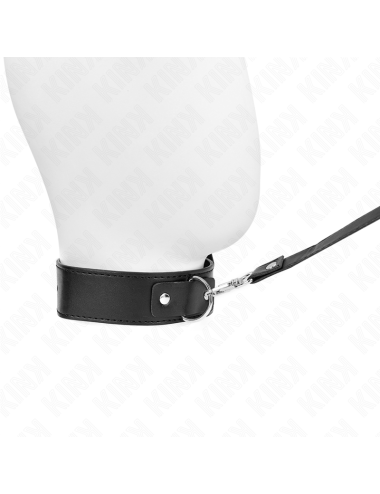KINK - COLLANA CON CINTURA 116 CM NERO CINTURINO REGOLABILE 32-50 CM X 8 CM