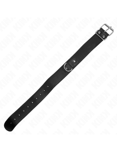 KINK - COLLANA CON CINTURA 116 CM NERO CINTURINO REGOLABILE 32-50 CM X 8 CM