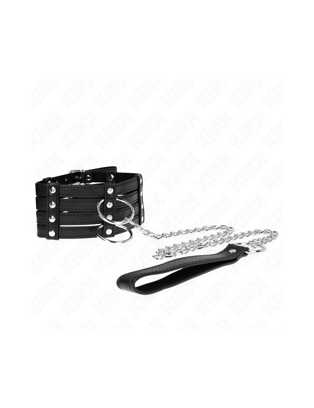 KINK - COLLANA CON CINTURA 65 CM STILE SUB REGOLABILE 35-51 CM X 7 CM