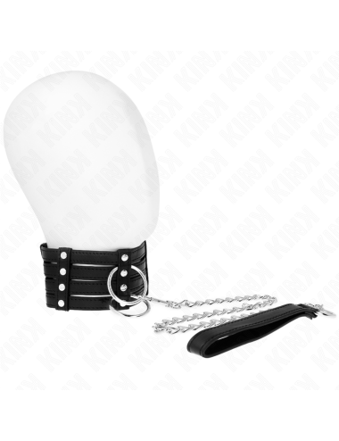 KINK - COLLANA CON CINTURA 65 CM STILE SUB REGOLABILE 35-51 CM X 7 CM