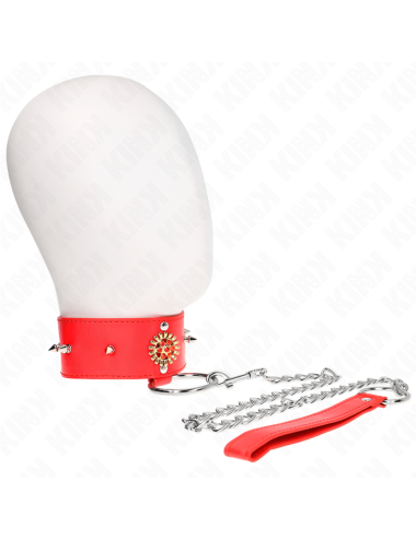 KINK - COLLANA DI DIAMANTI ROSSI CON CINTURA 65 CM REGOLABILE 35-51 CM X 7 CM