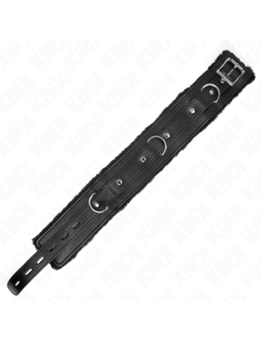 KINK - COLLARE CON GUINZAGLIO 65 CM CON RESTRIZIONI NERO 36-42 CM X 5,5 CM