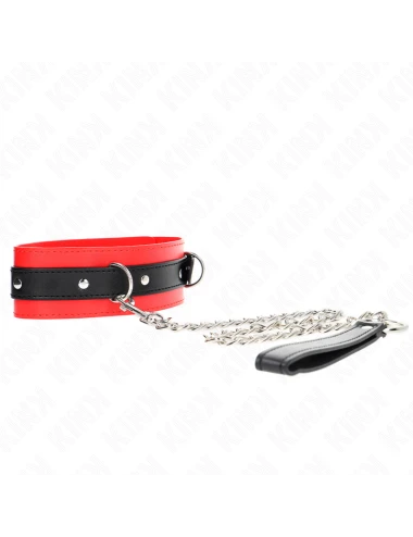 KINK - COLLARE CON CINTURA 65 CM CON CINTURINO ROSSO 54 X 4