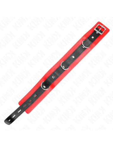 KINK - COLLARE CON CINTURA 65 CM CON CINTURINO ROSSO 54 X 4,5 CM