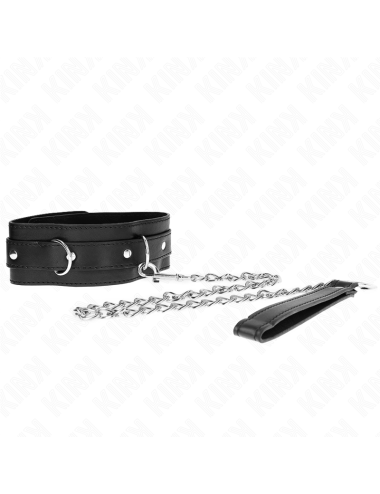KINK - COLLARE CON CINTURA 65 CM CON CINTURINO NERO 54 X 4