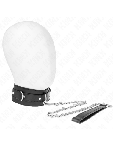 KINK - COLLARE CON CINTURA 65 CM CON CINTURINO NERO 54 X 4