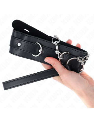 KINK - COLLARE CON CINTURA 65 CM CON CINTURINO NERO 54 X 4,5 CM