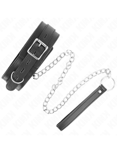 KINK - COLLARE CON CINTURA 65 CM CON CINTURINO NERO 54 X 4,5 CM