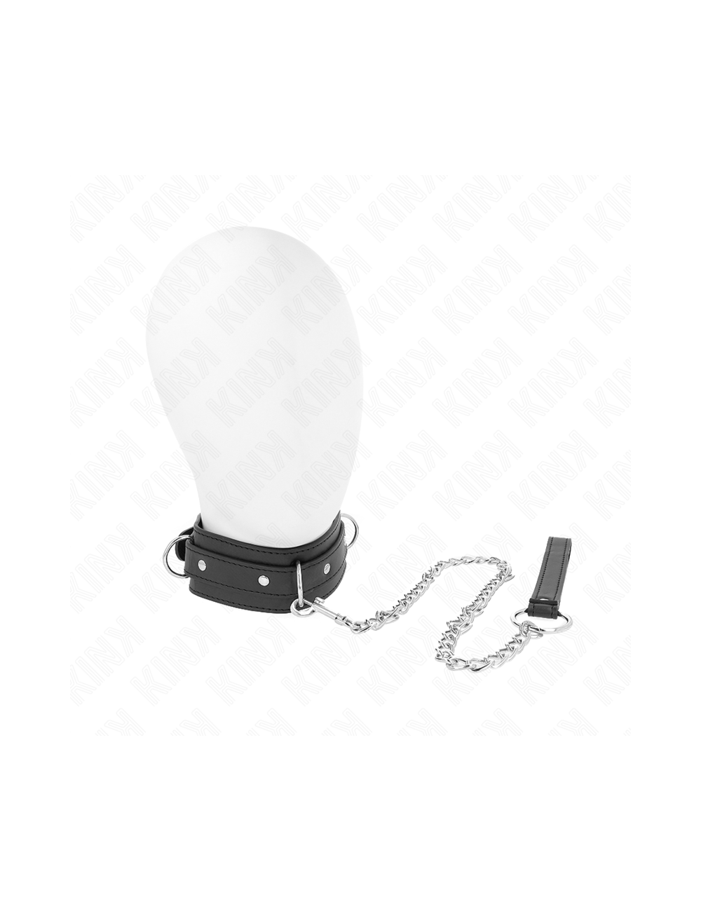 KINK - COLLANA CON GUINZAGLIO 65 CM MODELLO 3 ANELLI 1 REGOLABILE 38-49 CM X 5 CM