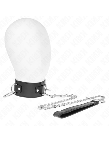 KINK - COLLANA CON GUINZAGLIO 65 CM 3 MODELLO ANELLI 2 REGOLABILE 36-43 CM X 5 CM