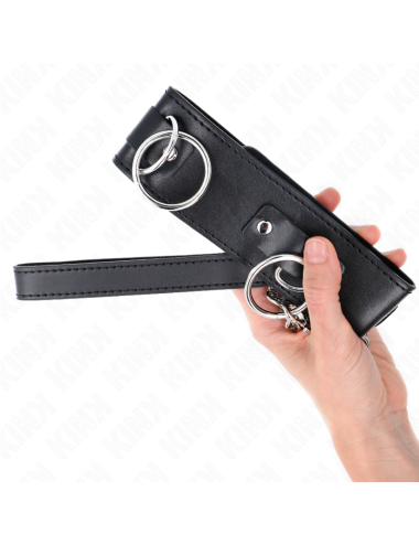KINK - COLLANA CON GUINZAGLIO 65 CM 3 MODELLO ANELLI 2 REGOLABILE 36-43 CM X 5 CM