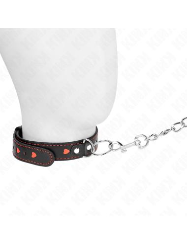 KINK - COLLANA CON CINTURINO 65 CM DETTAGLI CUORE 52