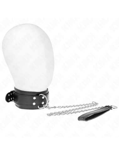 KINK - COLLANA CON CINTURINO 65 CM FIBBIE ARGENTO REGOLABILE 33-46 CM X 5