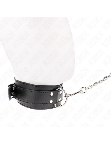 KINK - COLLANA CON CINTURINO 65 CM FIBBIE ARGENTO REGOLABILE 33-46 CM X 5