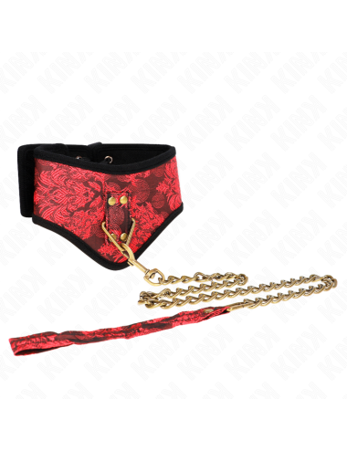 KINK - COLLANA MODELLO SCANDALO CON CINTURINO IN PIZZO 75 CM 44 X 10 CM
