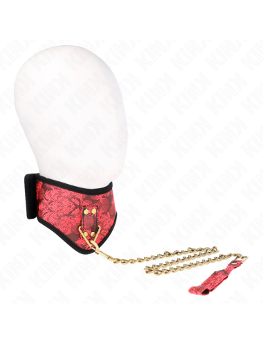 KINK - COLLANA MODELLO SCANDALO CON CINTURINO IN PIZZO 75 CM 44 X 10 CM