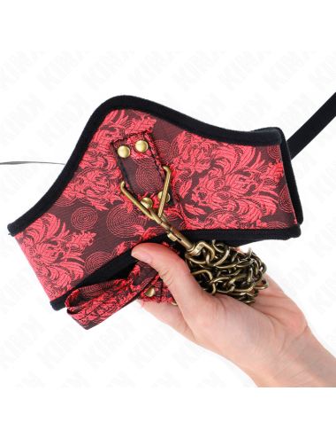 KINK - COLLANA MODELLO SCANDALO CON CINTURINO IN PIZZO 75 CM 44 X 10 CM