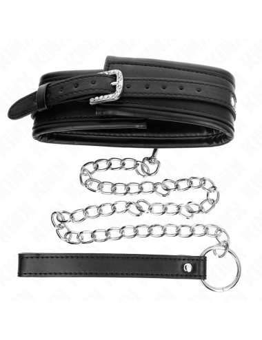 KINK - COLLANA CON CINTURINO CON FIBBIA LUCIDA 65 CM 48.5 CM X 5.3 CM