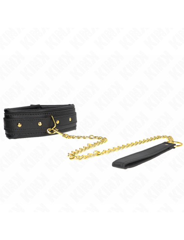 KINK - COLLANA CON CINTURINO IN SIMILPELLE SPUGNA MODELLO 1 REGOLABILE 37-54 CM X 3 CM