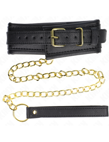 KINK - COLLANA CON CINTURINO IN SIMILPELLE SPUGNA MODELLO 1 REGOLABILE 37-54 CM X 3 CM