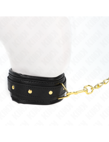 KINK - COLLANA CON CINTURINO IN SIMILPELLE SPUGNA MODELLO 1 REGOLABILE 37-54 CM X 3 CM