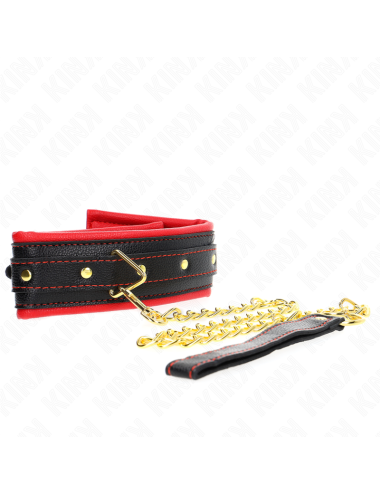 KINK - COLLANA CON CINTURINO IN SIMILPELLE SPUGNA MODELLO 2 REGOLABILE 37-54 CM X 3 CM