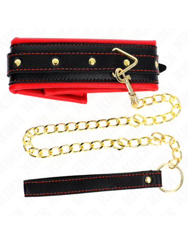 KINK - COLLANA CON CINTURINO IN SIMILPELLE SPUGNA MODELLO 2 REGOLABILE 37-54 CM X 3 CM