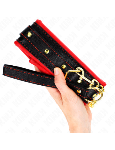 KINK - COLLANA CON CINTURINO IN SIMILPELLE SPUGNA MODELLO 2 REGOLABILE 37-54 CM X 3 CM