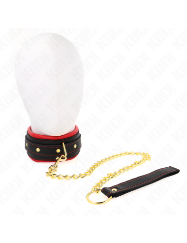 KINK - COLLARE CON GUINZAGLIO IN TESSUTO TINTO REGOLABILE 33-48 CM X 5