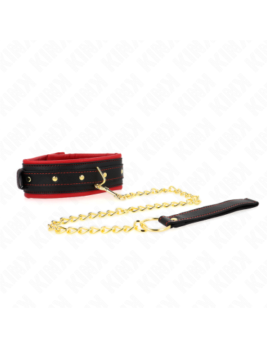 KINK - COLLARE CON GUINZAGLIO IN TESSUTO TINTO REGOLABILE 33-48 CM X 5