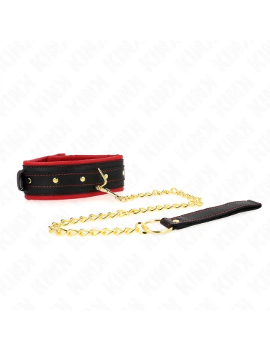 KINK - COLLARE CON GUINZAGLIO IN TESSUTO TINTO REGOLABILE 33-48 CM X 5