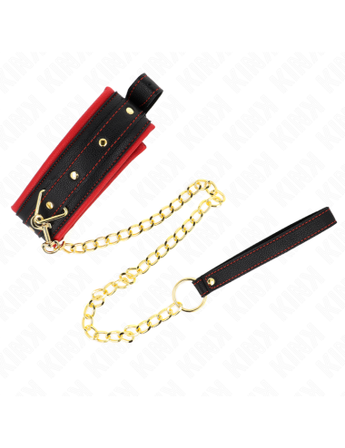 KINK - COLLARE CON GUINZAGLIO IN TESSUTO TINTO REGOLABILE 33-48 CM X 5