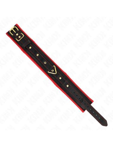 KINK - COLLARE CON GUINZAGLIO IN TESSUTO TINTO REGOLABILE 33-48 CM X 5,7 CM