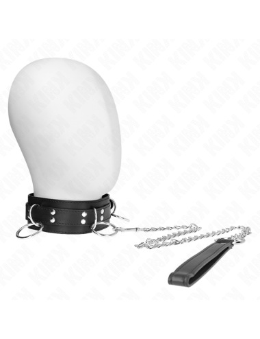 KINK - COLLANA SCHIAVITÙ 3 ANELLI CON CINTURINO 80 CM 53 X 5 CM