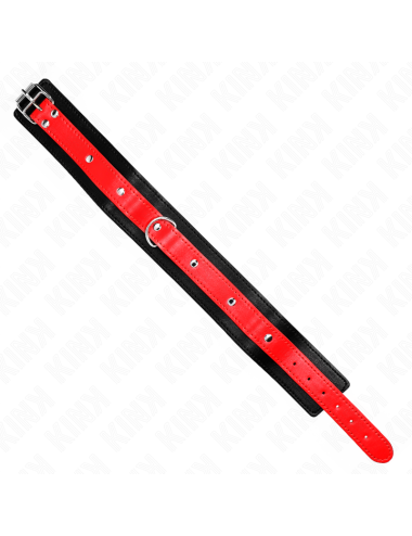 KINK - COLLANA CON CINTURINO ROSSO 65 CM REGOLABILE 36-43 CM X 5 CM