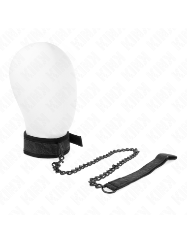 KINK - COLLARE MODELLO BASE CON GUINZAGLIO 77 CM MODELLO 5 REGOLABILE 34-54 CM X 5 CM