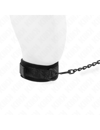 KINK - COLLARE MODELLO BASE CON GUINZAGLIO 77 CM MODELLO 5 REGOLABILE 34-54 CM X 5 CM