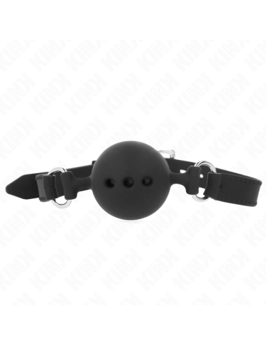 KINK - BAVAGLIO IN SILICONE INTERO 55 x 2 CM CON SFERA DA 4